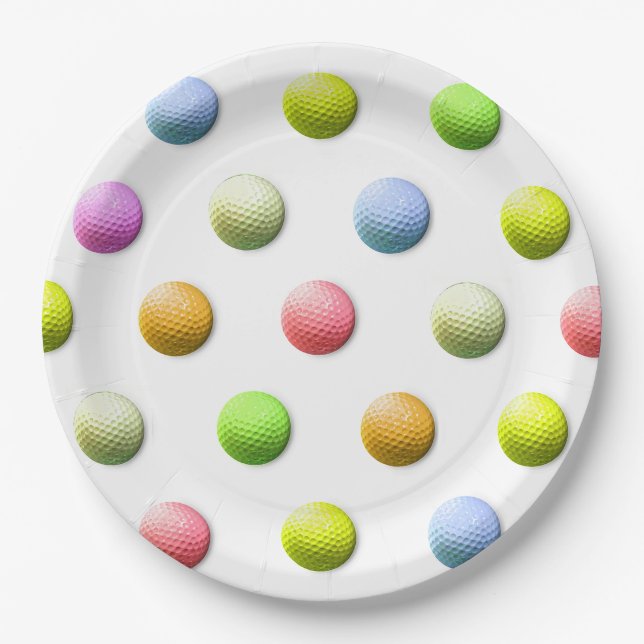 Golfparty Pappteller (Vorderseite)