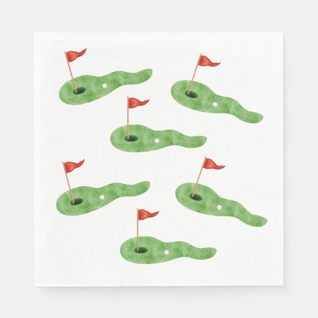 Golfparty Servietten (Vorderseite)