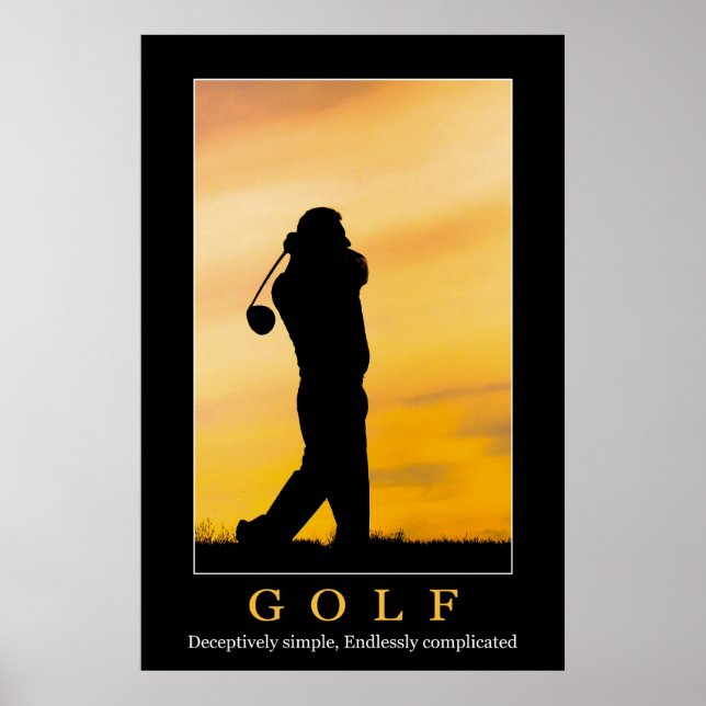 Golfplakat Poster (Vorne)