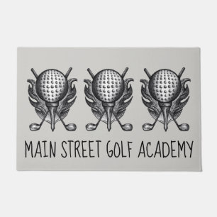 Golfplatz Ball T-Shirt Clubs Golfer Fußmatte