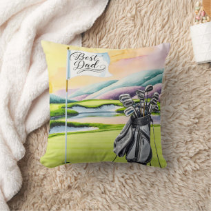 Golfplatz Bester Vater Golf Flag Vatertag Kissen
