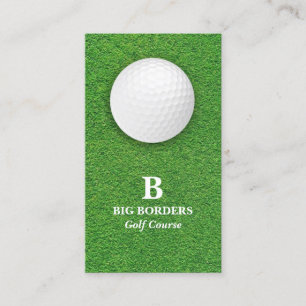 Golfplatz Business Card Visitenkarte