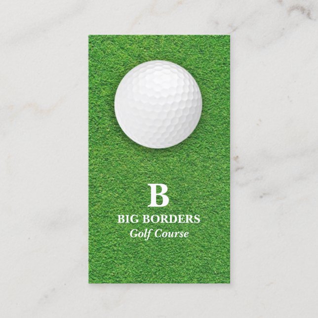 Golfplatz Business Card Visitenkarte (Vorderseite)