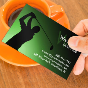 Golfplatz Business Card Visitenkarte