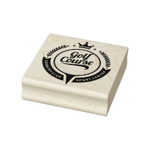 Golfplatz Country Club Gummistempel