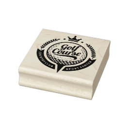 Golfplatz Country Club Gummistempel