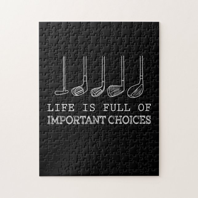 Golfplatz| Das Leben ist voller wichtiger Entschei (Vertikal)