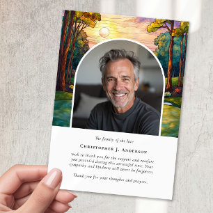 Golfplatz Foto Beileid Beerdigung Gedenkstätte Dankeskarte