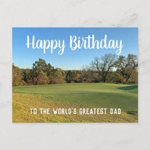 Golfplatz-Foto Individuelles Alles Gute zum Geburt Postkarte
