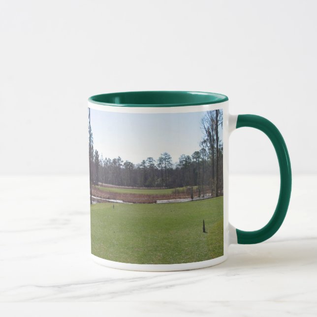 Golfplatz Foto Tasse. Tasse (Rechts)