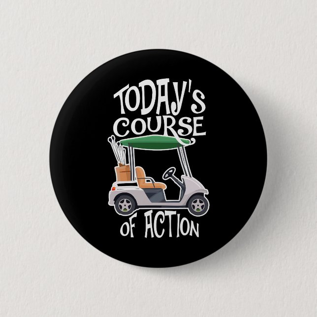 Golfplatz Golf Cart Golfer Résidence Button (Vorderseite)