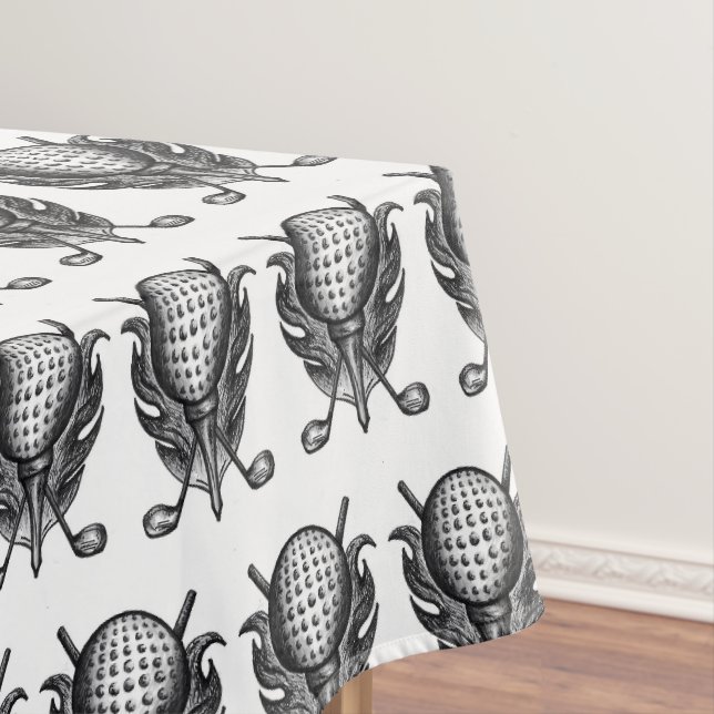 Golfplatz Golfer Geschenkklubs T-Shirt Ball Pen-an Tischdecke (Beispiel)