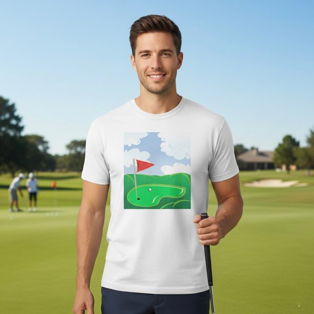 Golfplatz Green Mens T - Shirt (Von Creator hochgeladen)
