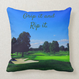 Golfplatz Grip it und Rip it Kissen