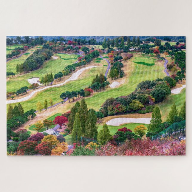 Golfplatz im Herbst Foto Keine Grenzen (Horizontal)