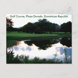 Golfplatz in der Dominikanischen Republik Postkarte