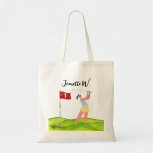 Golfplatz mit Golfer-Totentasche Tragetasche