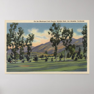 Golfplatz Municipal in Griffith Park Poster