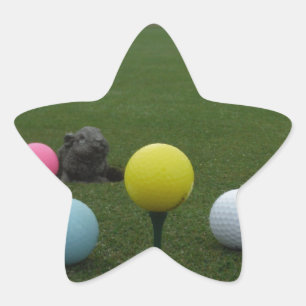 Golfplatz Ostergebirge Stern-Aufkleber