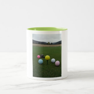 Golfplatz Ostergebirge Zweifarbige Tasse