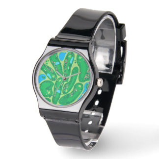 Golfplatz par Golfplatz grün Armbanduhr