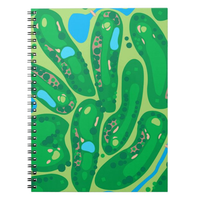 Golfplatz par Golfplatz grün Notizblock (Vorderseite)