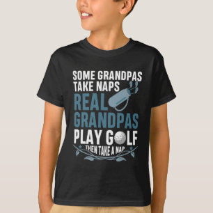 Golfplatz Real Grandpas Golf Nickerchen T-Shirt