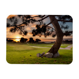 Golfplatz Sonnenuntergang Magnet