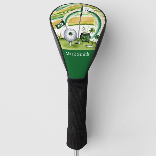 Golfplatz St. Patrick's Day Golf Headcover (Vorderseite)