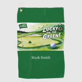 Golfplatz St. Patrick's Day Golfhandtuch