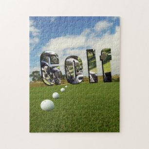 Golfplatz und Logo,
