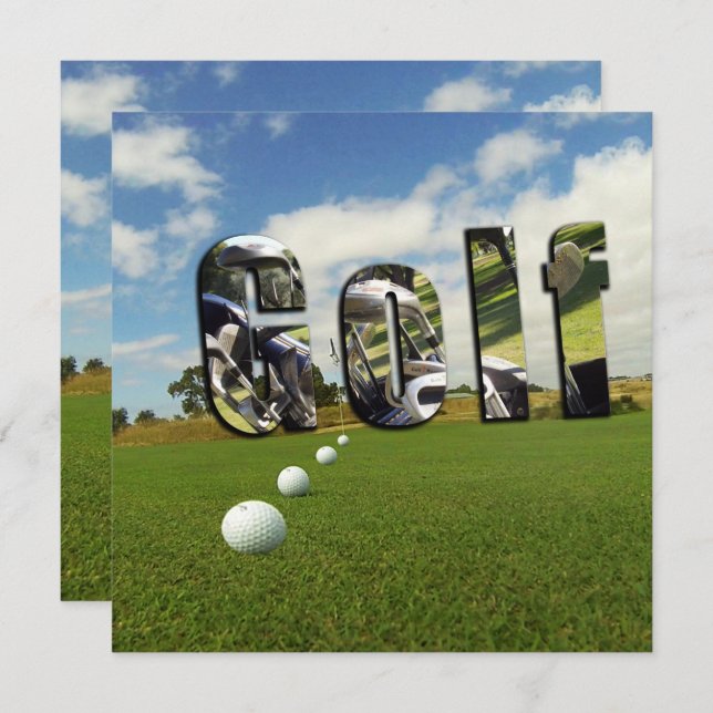 Golfplatz und Logo, (Vorne/Hinten)