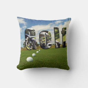 Golfplatz und Logo, Kissen