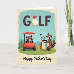 Golfplatz Vatertagskarte Karte