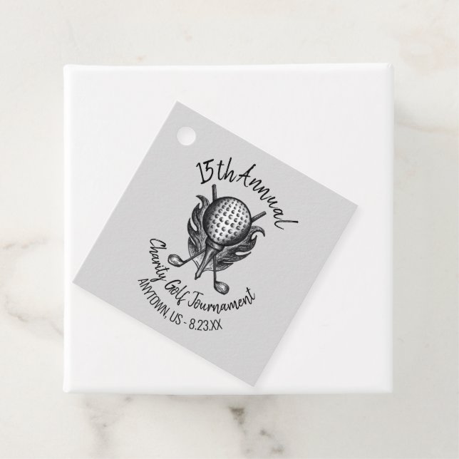 Golfplatz Wohltätigkeit Ball T-Shirt Klubs Geschenkanhänger (Beispiel)