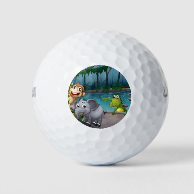 Golfplätze Golfball (Vorderseite)