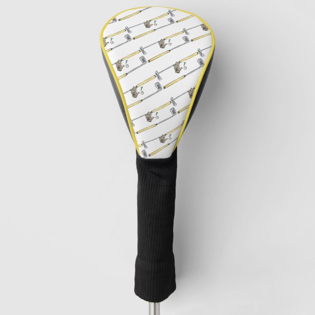 Golfplätze, Golfplätze, Ball und T-Shirt Golf Headcover (Vorderseite)