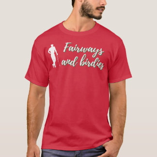 Golfplätze und Birdies Golf Design T-Shirt