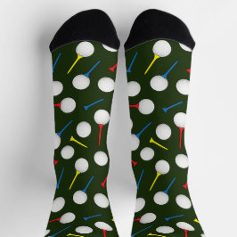 Golfplätze und T-Shirts Gemustertes Golfspielen Socken