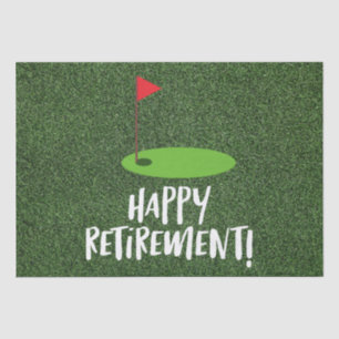 Golfreispeicher Aufenthalt mit Golf-Flagge Seidenpapier