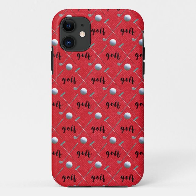 Golfschläger und Bälle Case-Mate iPhone Hülle (Rückseite)