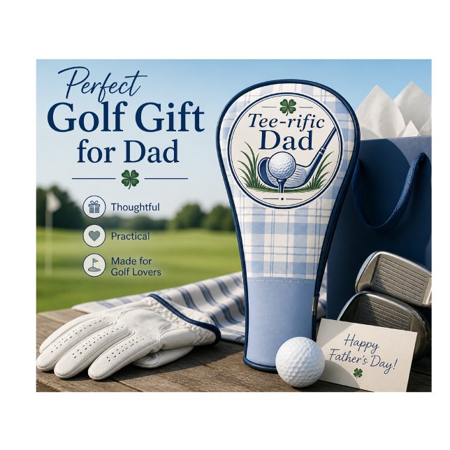 Golfschlägerkopfabdeckung | Vatertagsgeschenk  Golf Headcover (Stylish golf headcover gift for Dad, perfect for Father’s Day and every round he loves.)