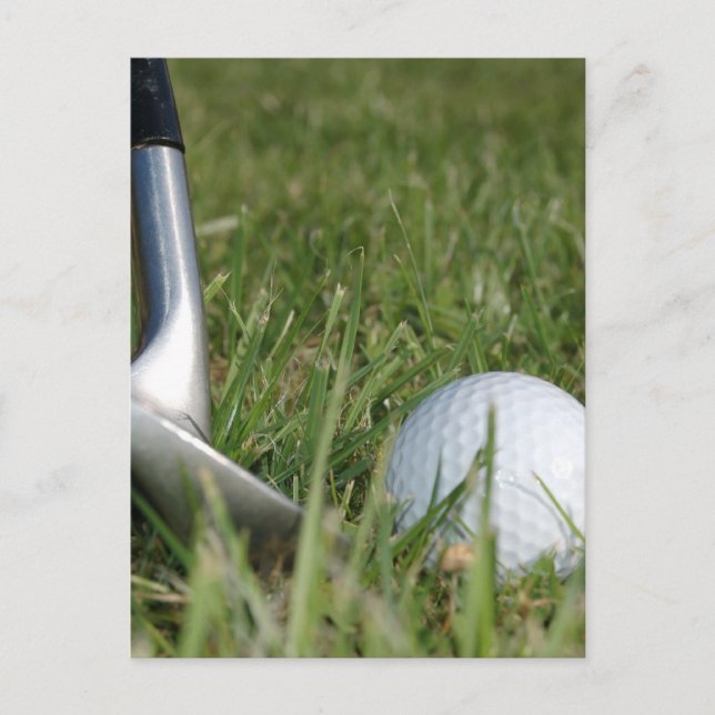 Golfspiel Foto Postkarte (Vorderseite)