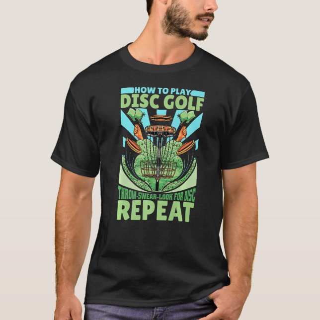 Golfspielen auf der Festplatte Spielen T-Shirt (Vorderseite)