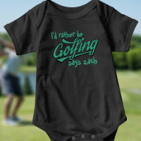 Golfspielen Funny Golf Theme Baby Bodysuit