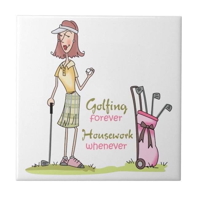 Golfspielen für immer fliese (Vorderseite)