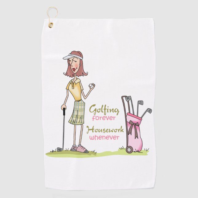 Golfspielen für immer golfhandtuch (Vorderseite)