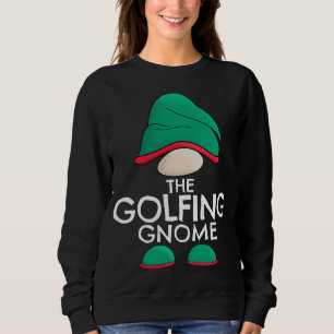 Golfspielen Gnome Matching Familie Weihnachten Paj Sweatshirt