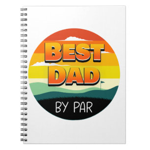 Golfspielen Golfer Vater Der beste Vater Notizblock