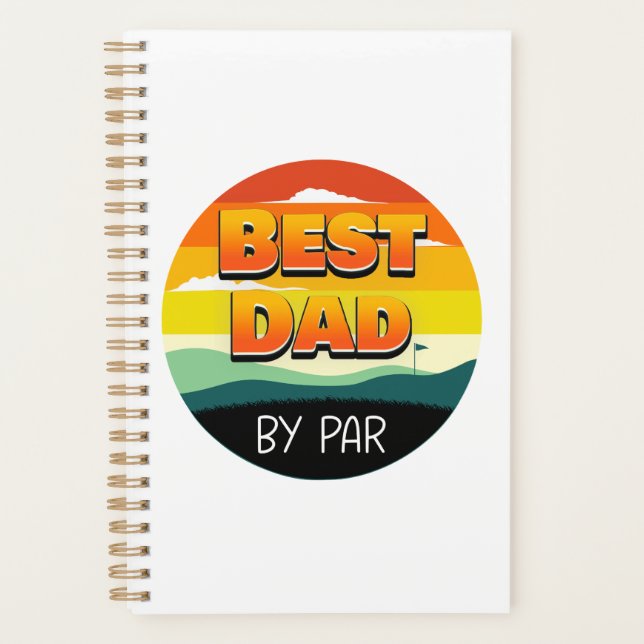 Golfspielen Golfer Vater Der beste Vater Planer (Vorderseite)